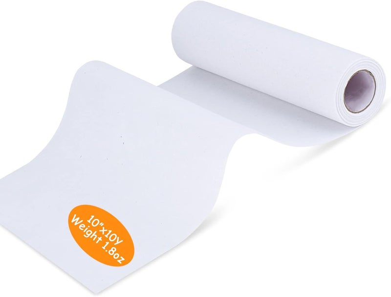 simthread Tear Away Embroidery Stabilizer Embroidery Backing - 1.8 Ounces Medium Weight 10" x 10Y/Roll for Machine Embroidery - Image 1